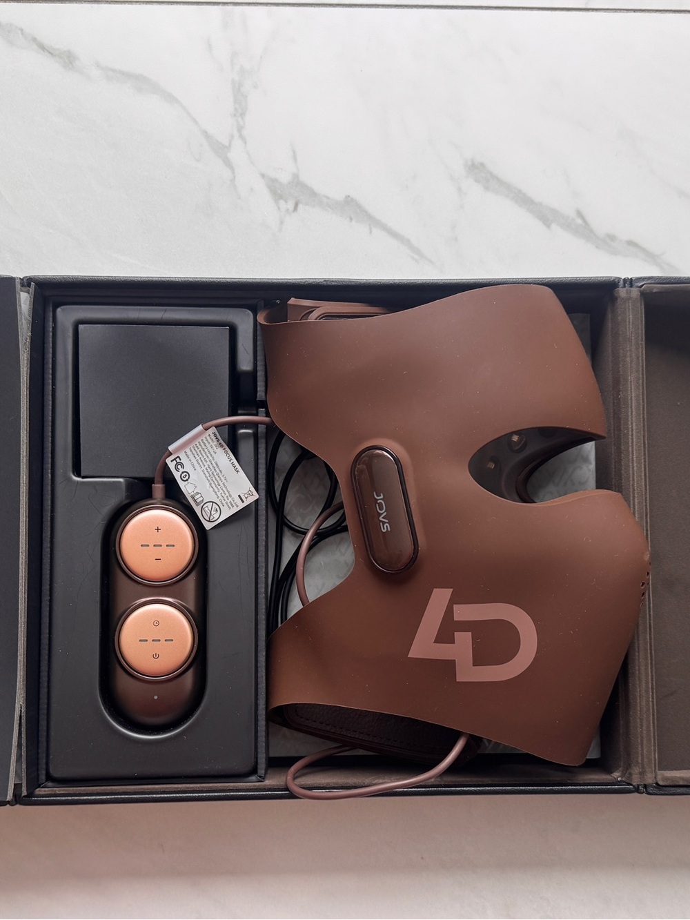 NEW / NEVER USED JOVS 4D Laser Light Therapy Face Mask Brown JM2 Complete in Box